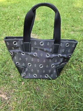 Vintage Hunting World Canvas Small Tote Shoulder Bag